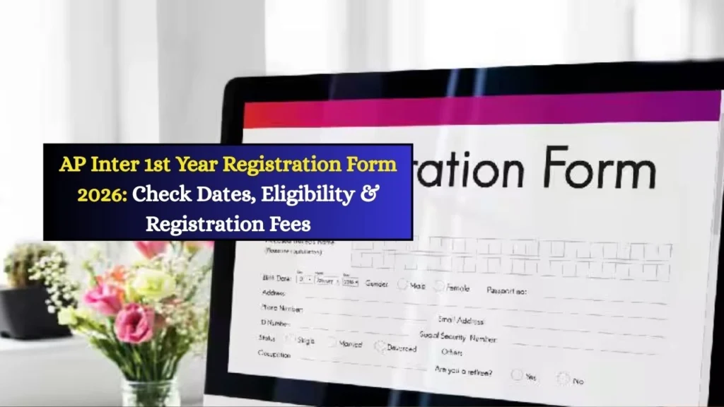 AP Inter 1st Year Registration Form 2026: Check Dates, Eligibility & Registration Fees